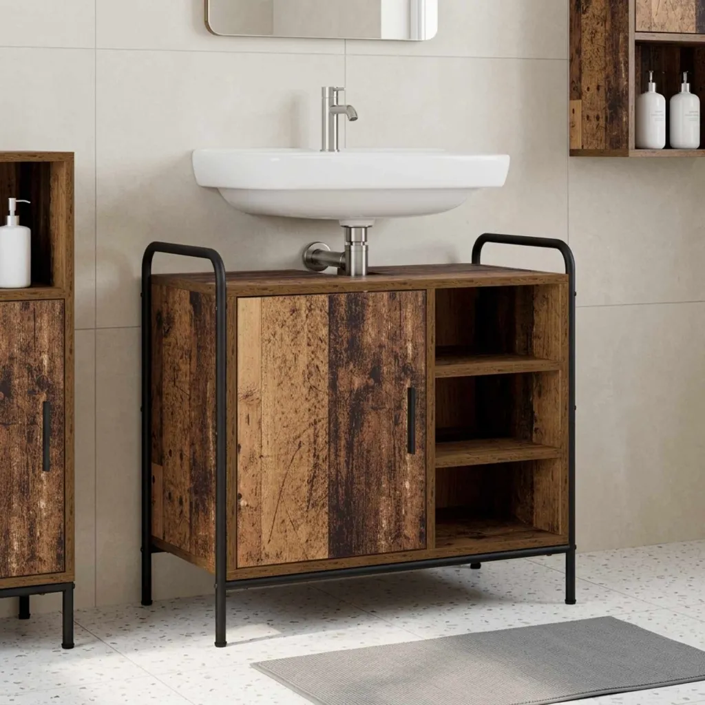Kupaonski ormar Staro drvo 65 5 x 34 x 61 cm Konstruirano drvo - Staro drvo