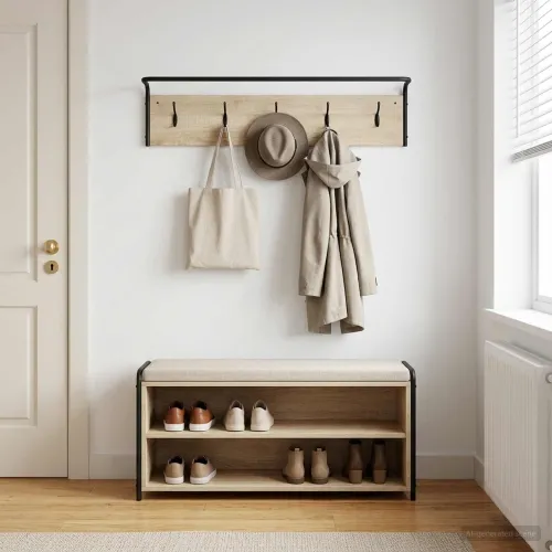 Vješalica za kapute Zidne Hrast sonoma 100 x 30 x 25 cm - Hrast sonoma 100 x 30 x 25 cm Cijena