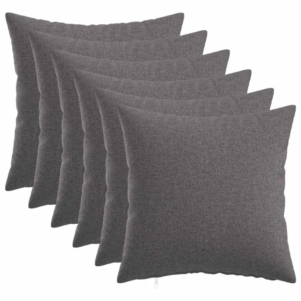 Presvlaka za jastuk 6 kom. HEERLEN Svjetlosiva 30 x 30 cm - Svjetlosiva 30 x 30 cm 6