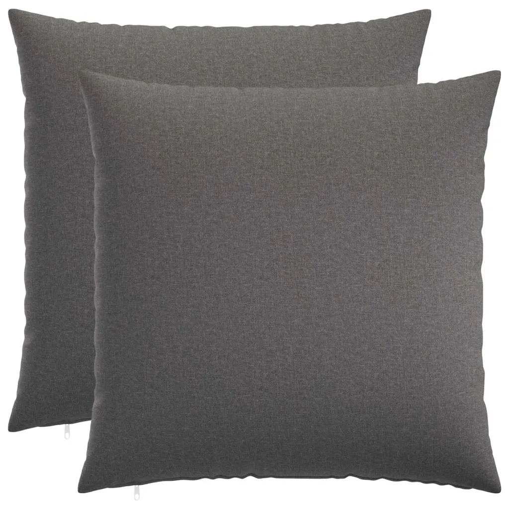 Presvlaka za jastuk 2 kom. HEERLEN Svjetlosiva 80 x 80 cm - Svjetlosiva 80 x 80 cm 2