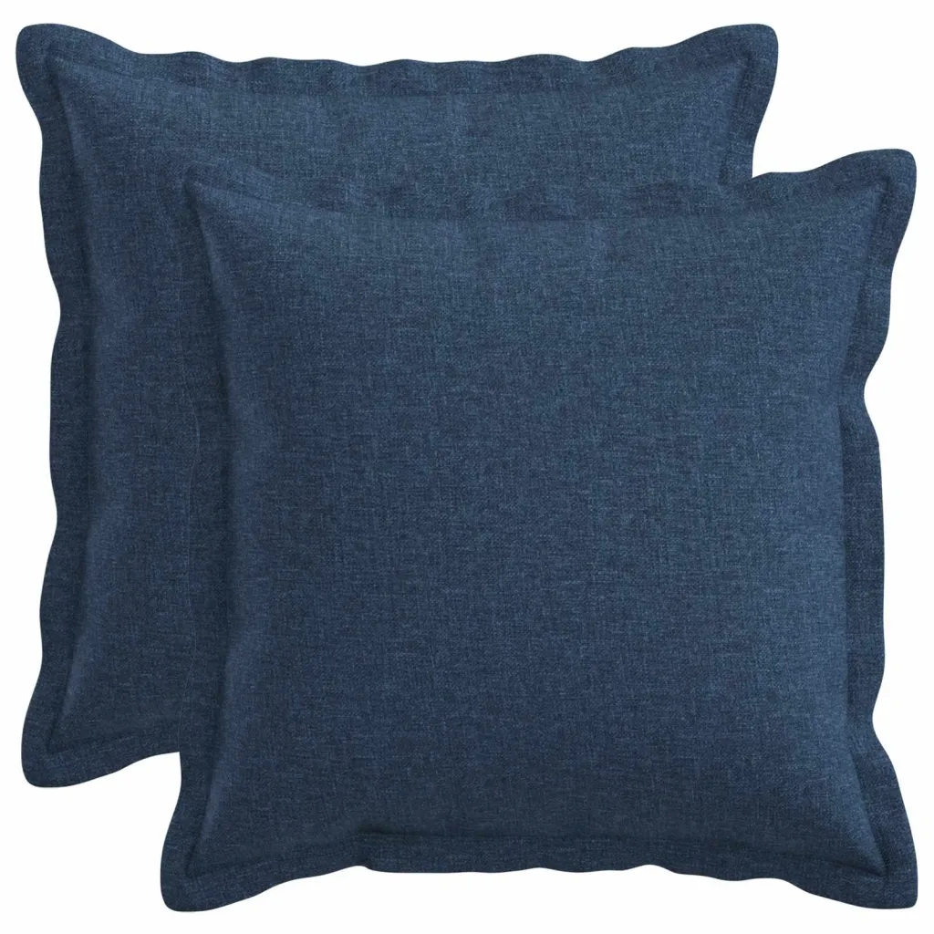 Presvlaka za jastuk 2 kom. HOUTEN Plava 35 x 35 cm Umjetni lan - Plava 35 x 35 cm 2