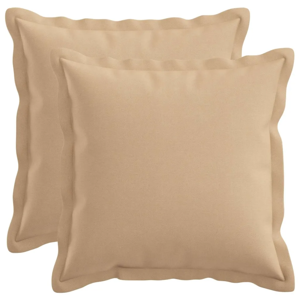 Presvlaka za jastuk 2 kom. HOUTEN Krem 40 x 40 cm Umjetni lan - Krem 40 x 40 cm 2