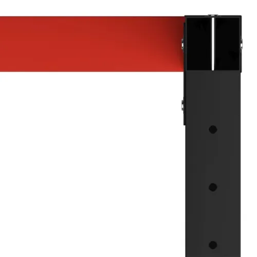 Okvir za radni stol metalni 80 x 57 x 79 cm crno-crveni - 80 x 57 x 79 cm s 1 šipkom Cijena