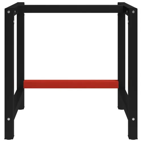 Okvir za radni stol metalni 80 x 57 x 79 cm crno-crveni - 80 x 57 x 79 cm s 1 šipkom Cijena
