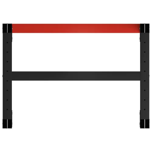 Okvir za radni stol metalni 80 x 57 x 79 cm crno-crveni - 80 x 57 x 79 cm s 1 šipkom Cijena