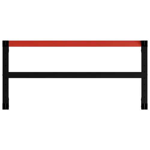 Okvir za radni stol metalni 120 x 57 x 79 cm crno-crveni - 120 x 57 x 79 cm s 1 šipkom Cijena