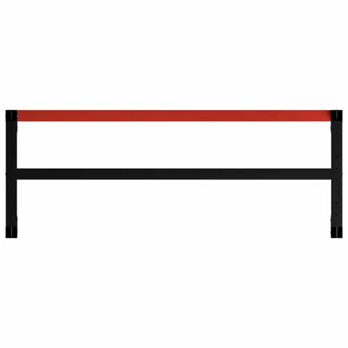 Okvir za radni stol metalni 150 x 57 x 79 cm crno-crveni - 150 x 57 x 79 cm s 1 šipkom Cijena