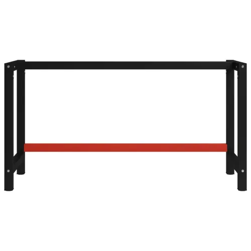 Okvir za radni stol metalni 150 x 57 x 79 cm crno-crveni - 150 x 57 x 79 cm s 1 šipkom Cijena