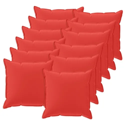Jastuk s jastukom HOUTEN 12 kom. Crvena Poliester - Crvena 45 x 45 cm 12 Cijena