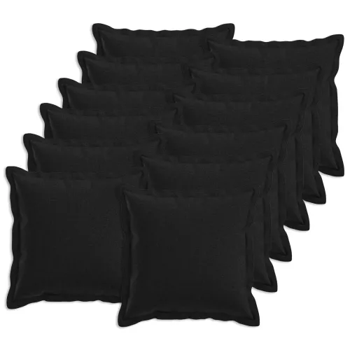 Jastuk s jastukom HOUTEN 12 kom. Crna Umjetni lan - Crna 50 x 50 cm 12 Cijena