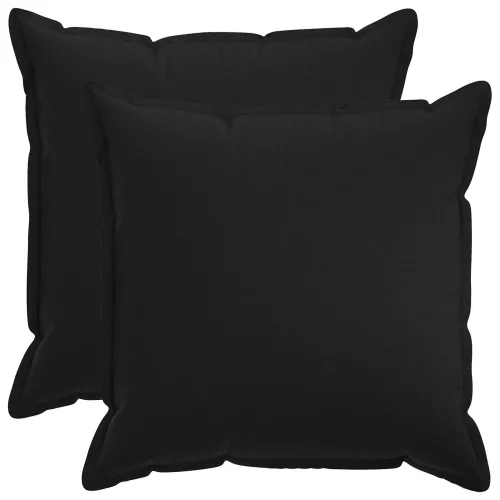 Jastuk s jastukom HOUTEN 2 kom. Crna Umjetni lan - Crna 60 x 60 cm 2 Cijena