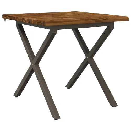 Stol za blagovanje s prirodnim rubom 80 x 80 x 75 cm - Prirodno, kava 80 x 80 x 75 cm Živi rub Cijena