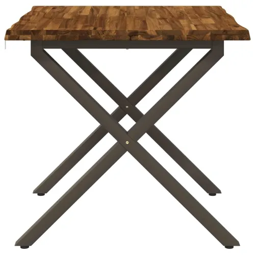 Stol za blagovanje s prirodnim rubom 80 x 80 x 75 cm - Prirodno, kava 80 x 80 x 75 cm Živi rub Cijena