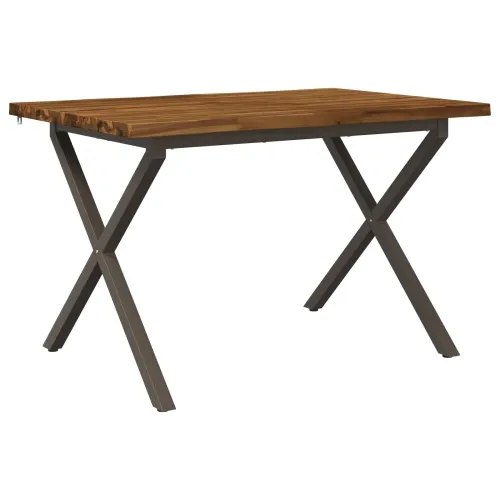 Stol za blagovanje s prirodnim rubom 120 x 80 x 75 cm - Prirodno, kava 120 x 80 x 75 cm Živi rub Cijena