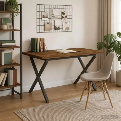 Stol za blagovanje s prirodnim rubom 120 x 80 x 75 cm - Prirodno, kava 120 x 80 x 75 cm Živi rub Cijena