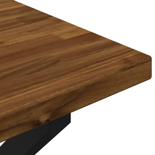 Kvadratni blagovaonski stol 90 x 55 x 75 cm Čvrsto drvo akacije - Prirodno, kava 90 x 55 x 75 cm Četvrtasto Cijena