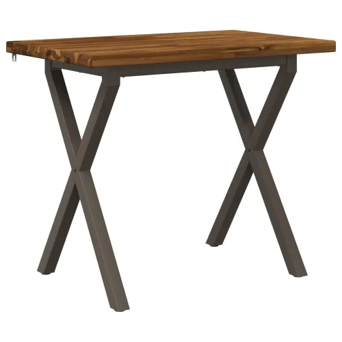 Kvadratni blagovaonski stol 90 x 55 x 75 cm Čvrsto drvo akacije - Prirodno, kava 90 x 55 x 75 cm Četvrtasto Cijena