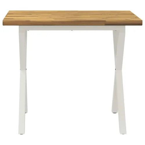 Kvadratni blagovaonski stol 90 x 55 x 75 cm Čvrsto drvo akacije - Bjeljenje 90 x 55 x 75 cm Četvrtasto Cijena