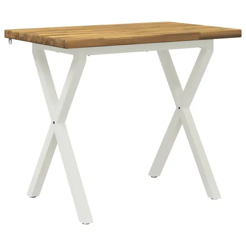 Kvadratni blagovaonski stol 90 x 55 x 75 cm Čvrsto drvo akacije - Bjeljenje 90 x 55 x 75 cm Četvrtasto Cijena