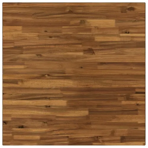 Kvadratni blagovaonski stol 80 x 80 x 75 cm Čvrsto drvo akacije - Prirodna i bijela 80 x 80 x 75 cm Četvrtasto Cijena