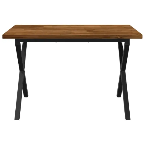 Kvadratni blagovaonski stol 120 x 80 x 75 cm - Prirodna i crna 120 x 80 x 75 cm Četvrtasto Cijena