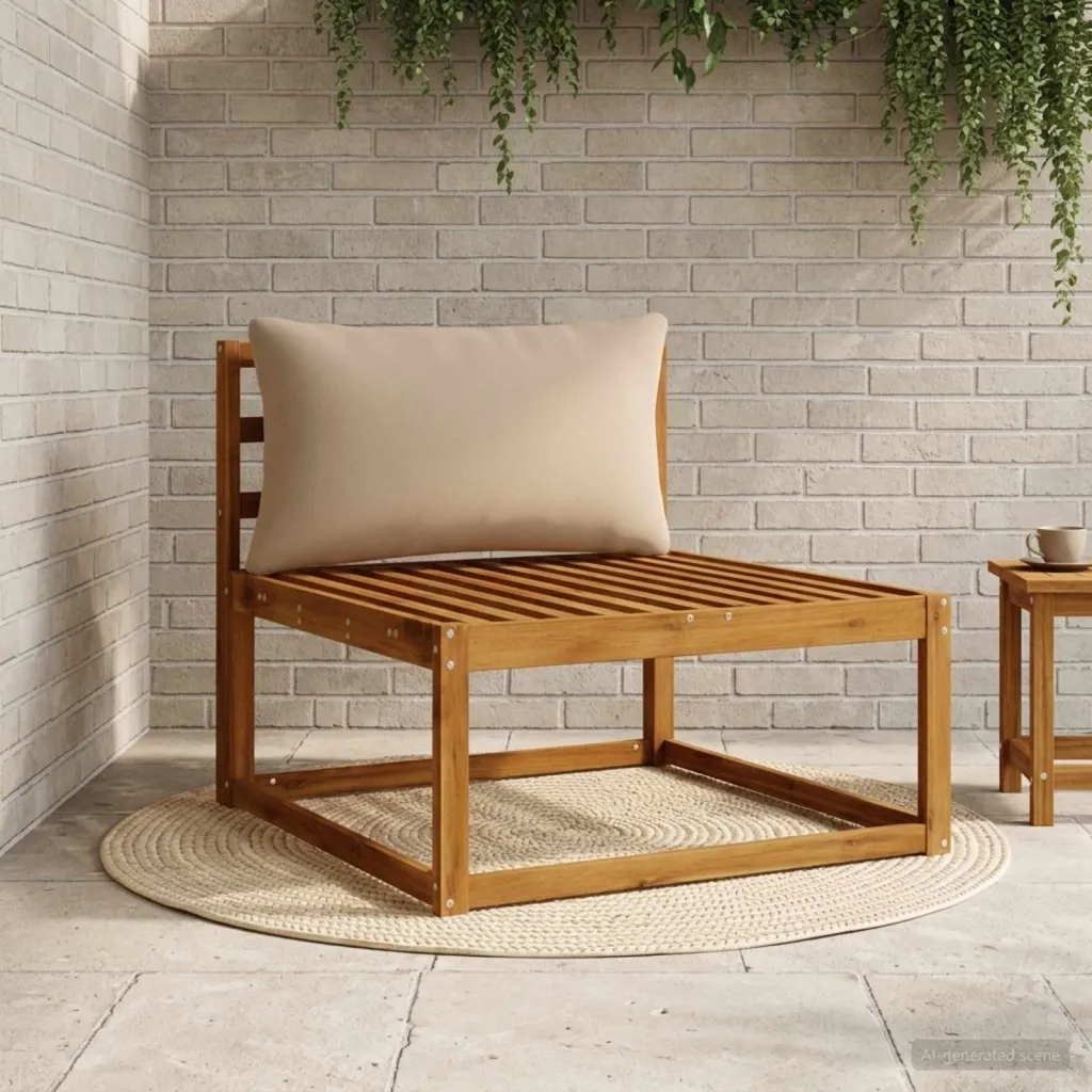Jastučić za leđa PUTTEN 100% poliester Pijesak 70 x 40 x 15 cm - Pijesak 70 x 40 x 15 cm Melange