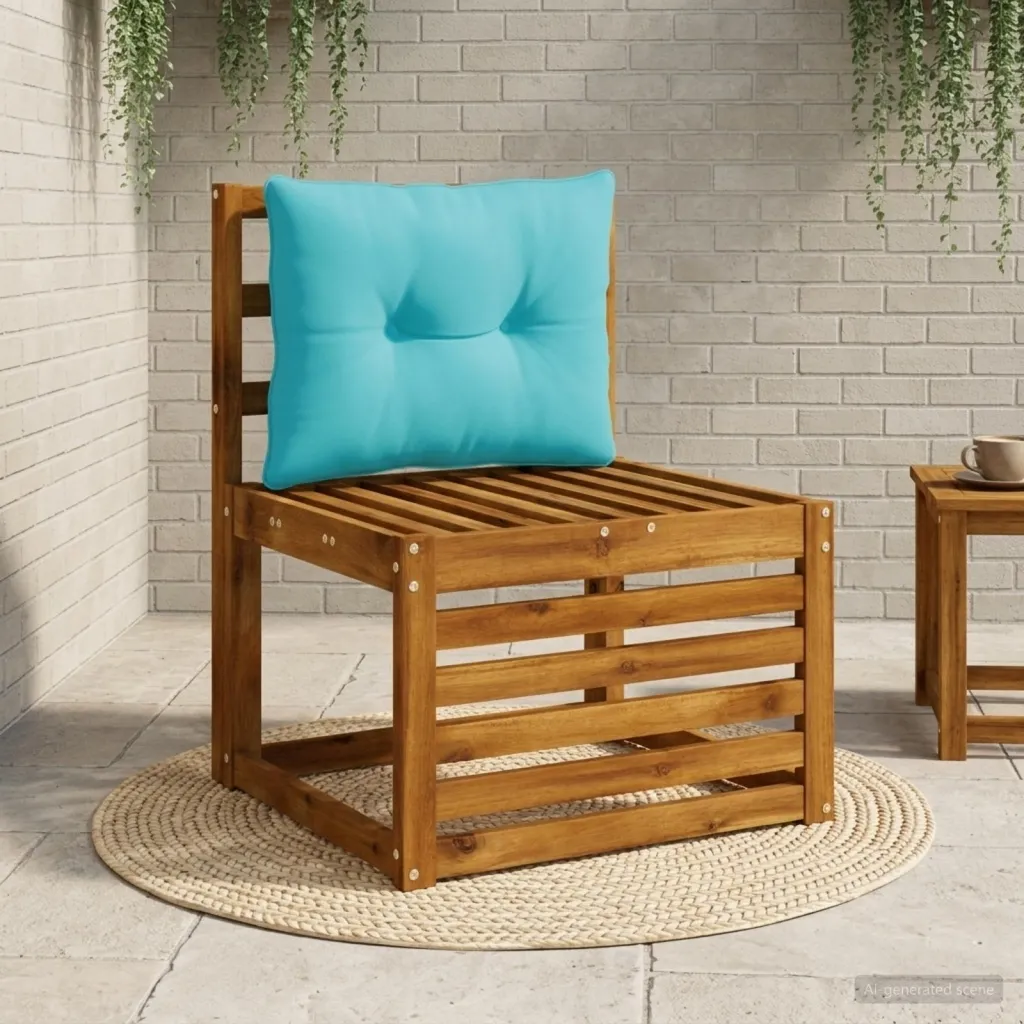 Jastučić za leđa PUTTEN 100% poliester Tirkizna 50 x 40 x 10 cm - Tirkizna 50 x 40 x 10 cm Poliester