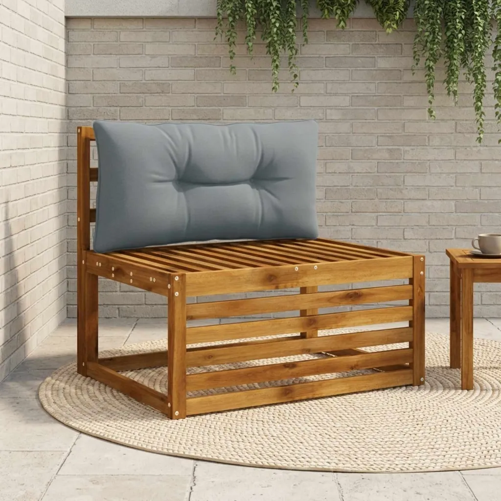 Jastučić za leđa PUTTEN 100% poliester Plava 80 x 40 x 10 cm - Plava 80 x 40 x 10 cm Melange