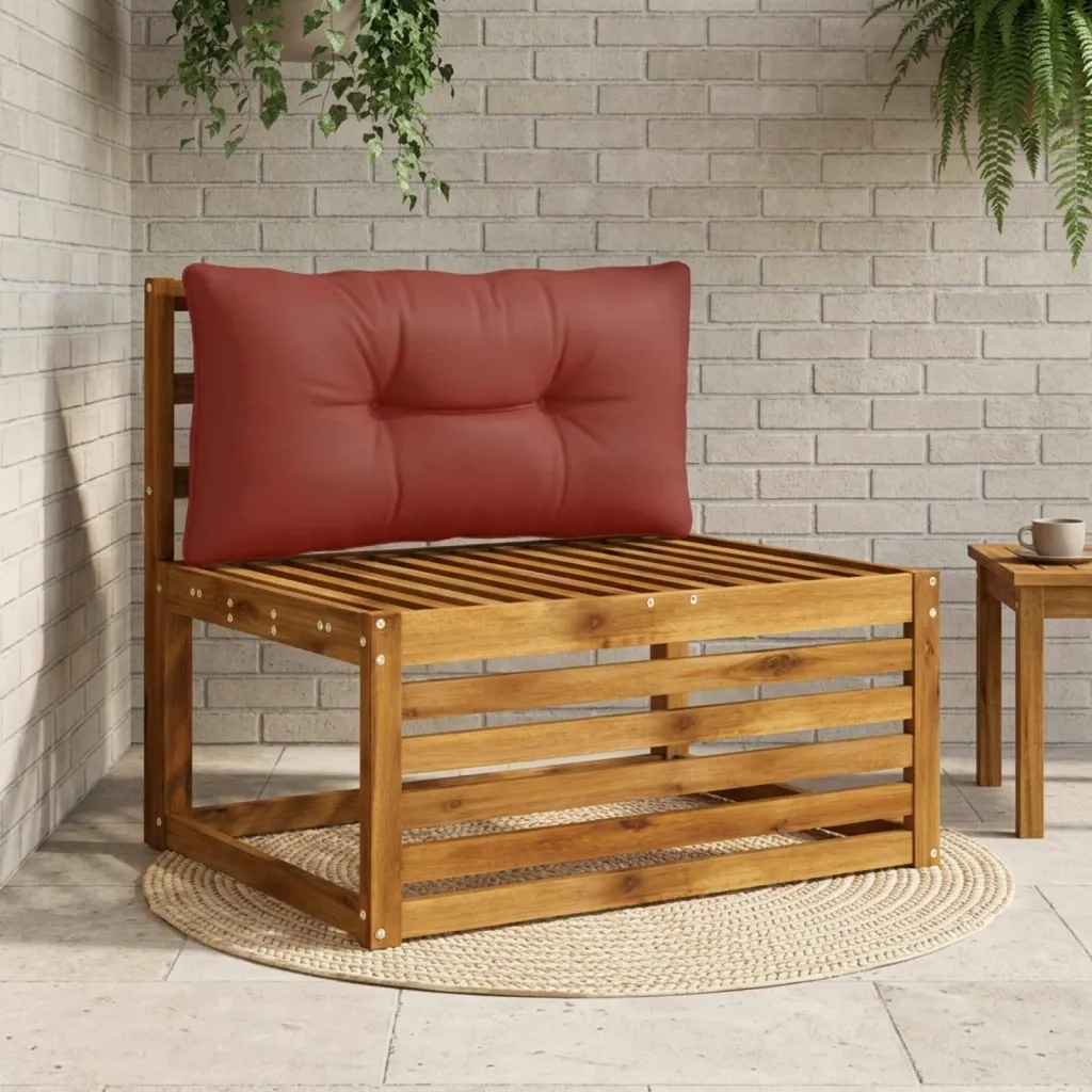 Jastučić za leđa PUTTEN 100% poliester Crvena 80 x 40 x 10 cm - Crvena 80 x 40 x 10 cm Melange