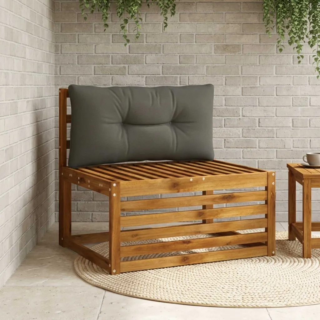 Jastučić za leđa PUTTEN 100% poliester Antracit 80 x 40 x 10 cm - Antracit 80 x 40 x 10 cm Melange
