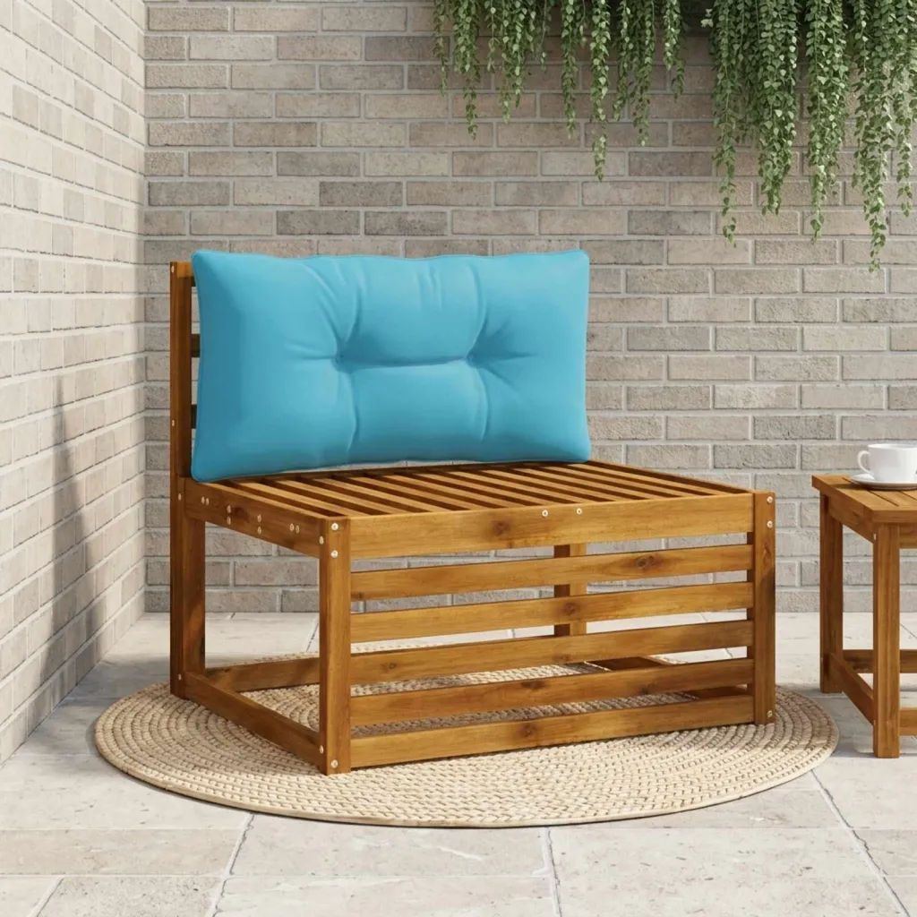 Jastučić za leđa PUTTEN 100% poliester Svjetloplava - Svjetloplava 80 x 40 x 10 cm Poliester
