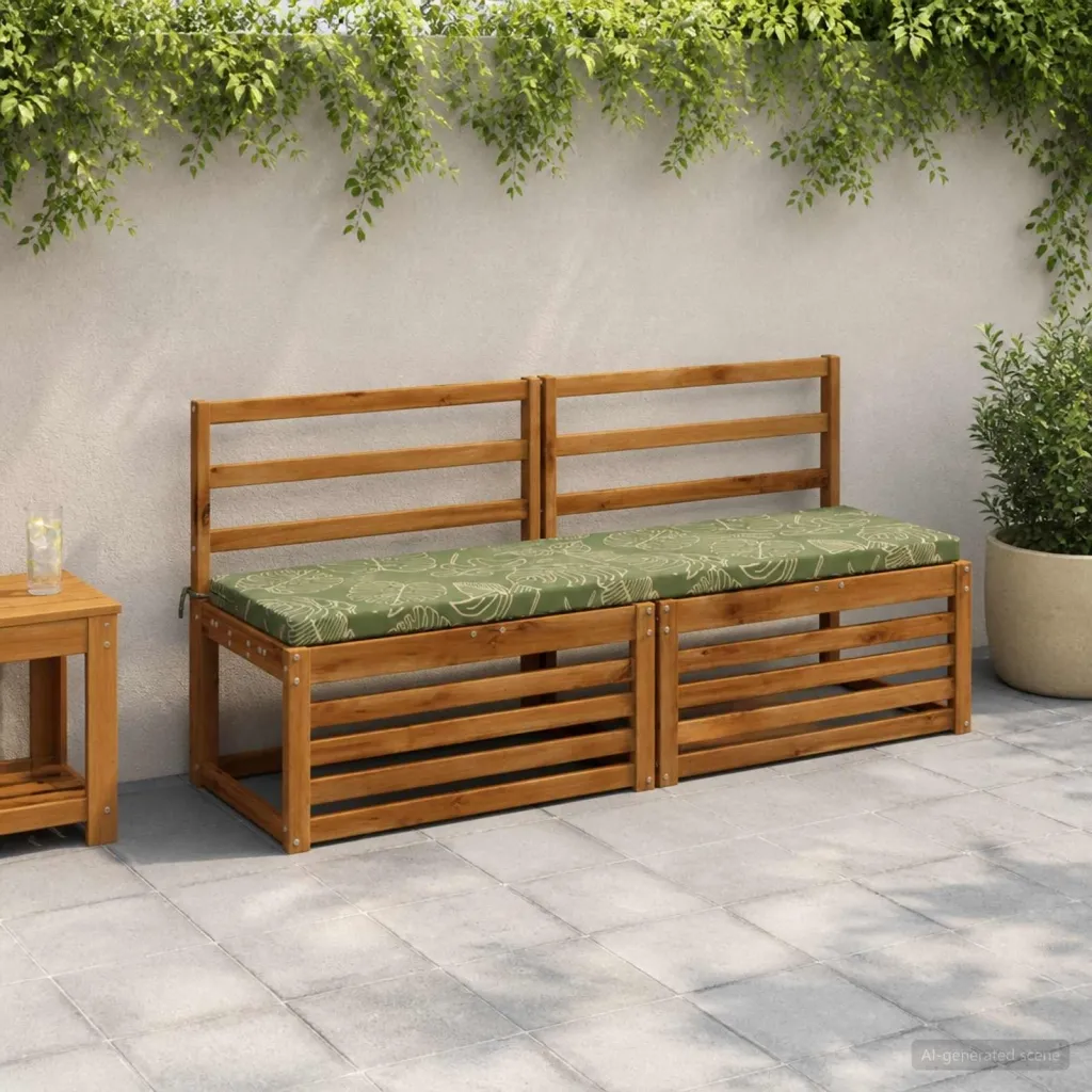 Jastučić za klupu SOEST 100% poliester Dizajn lista - Dezen s listom 160 x 40 x 5 cm Poliester