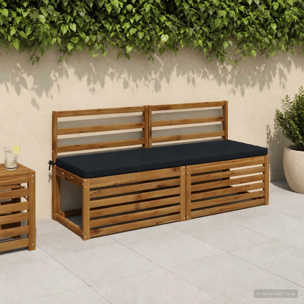 Jastučić za klupu SOEST 100% poliester Tamno plava - Tamno plava 140 x 50 x 5 cm Melange