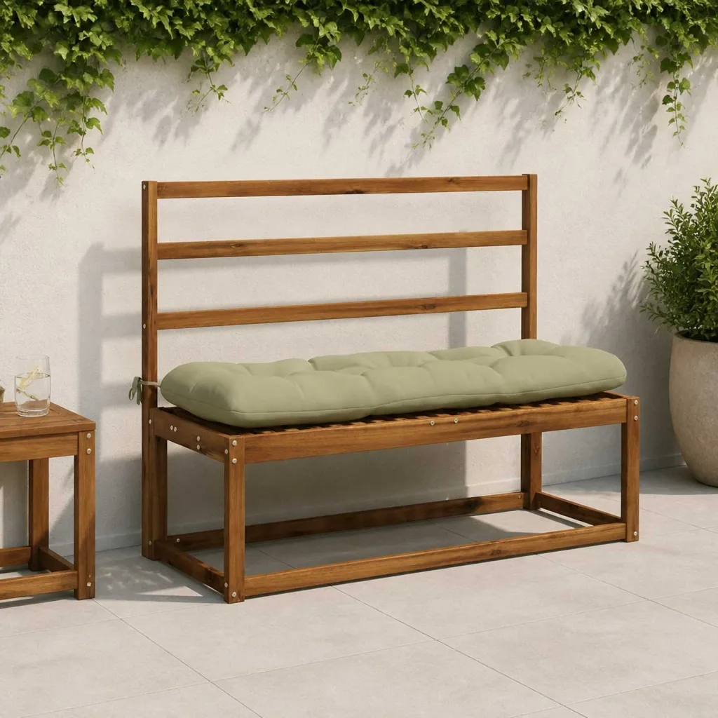 Jastučić za klupu VIANEN 100% poliester Svijetlo zelena - Svijetlo zelena 120 x 40 x 12 cm