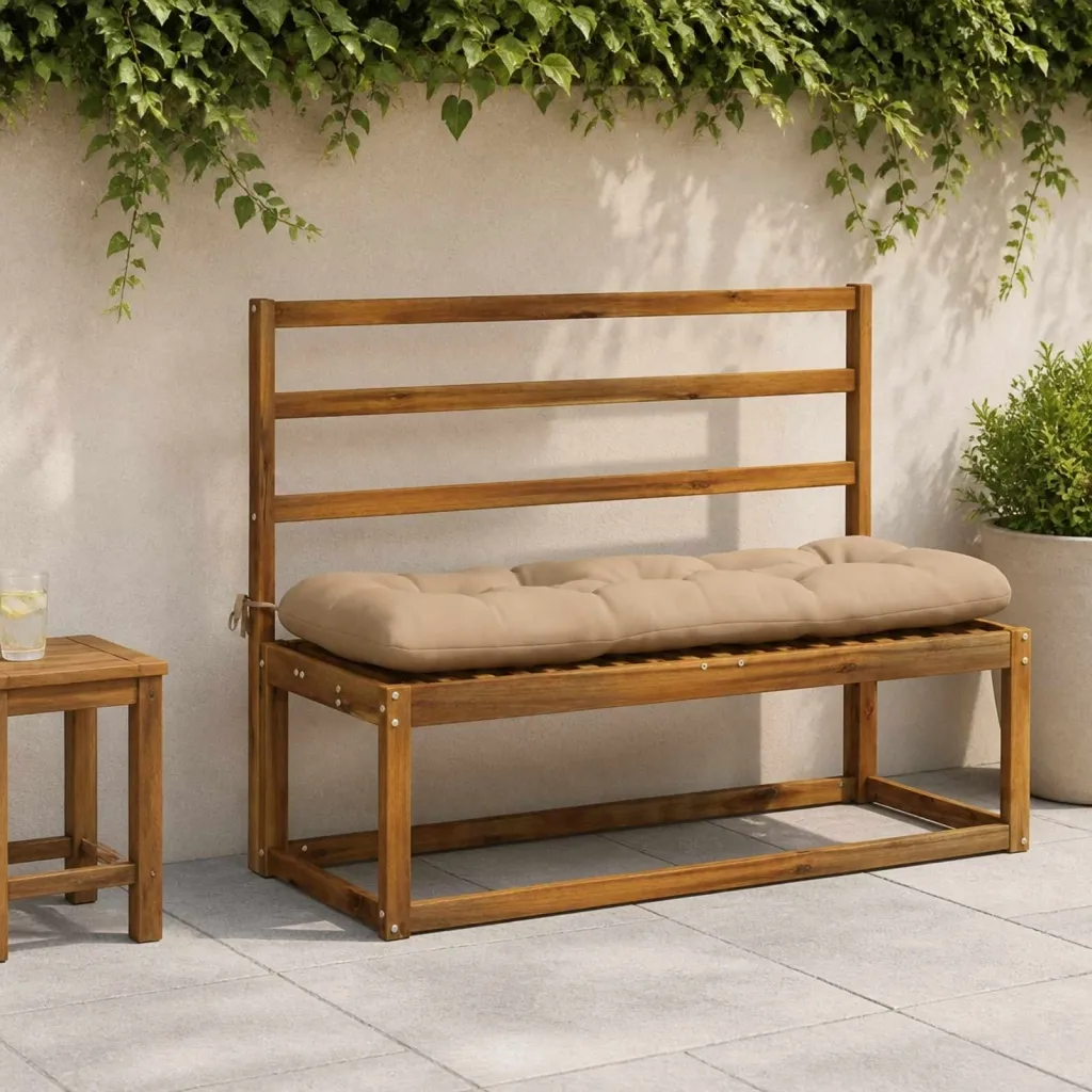 Jastučić za klupu VIANEN 100% poliester Pijesak - Pijesak 120 x 40 x 12 cm