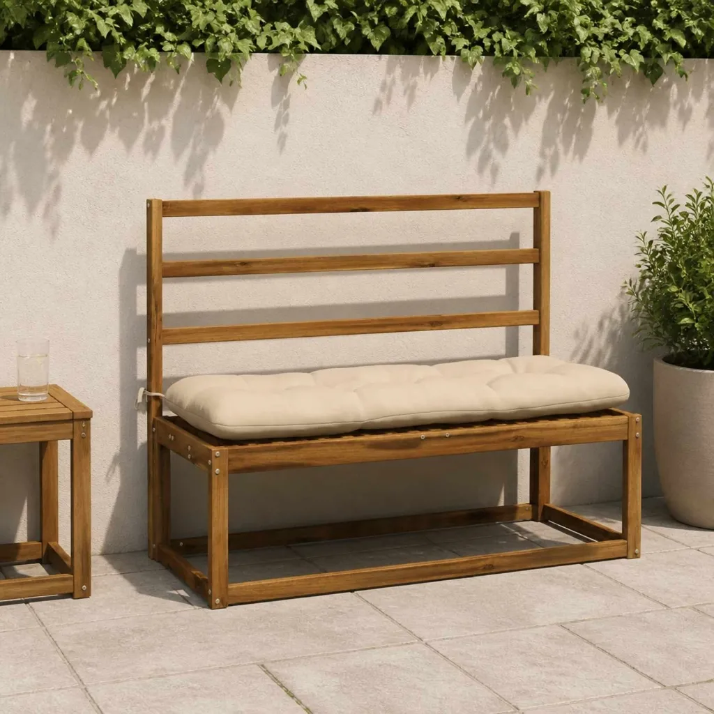 Jastučić za klupu VIANEN 100% poliester Krem 120 x 40 x 12 cm - Krem 120 x 40 x 12 cm