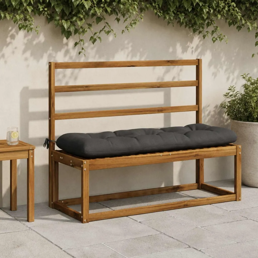 Jastučić za klupu VIANEN 100% poliester Antracit - Antracit 130 x 40 x 12 cm