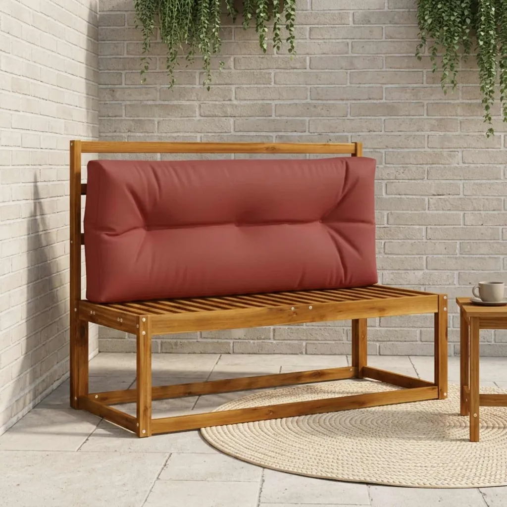 Jastučić za palete VIANEN 100% poliester Crvena - Crvena 120 x 50 x 12 cm