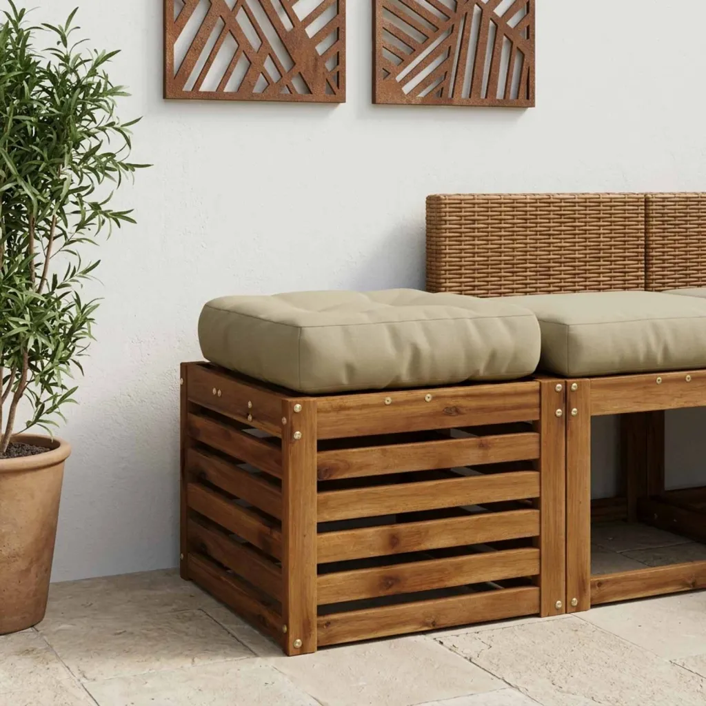 Jastučić za sjedalo od 1 dijela VIANEN 100% poliester - Svijetlo zelena 50 x 50 x 12 cm 1