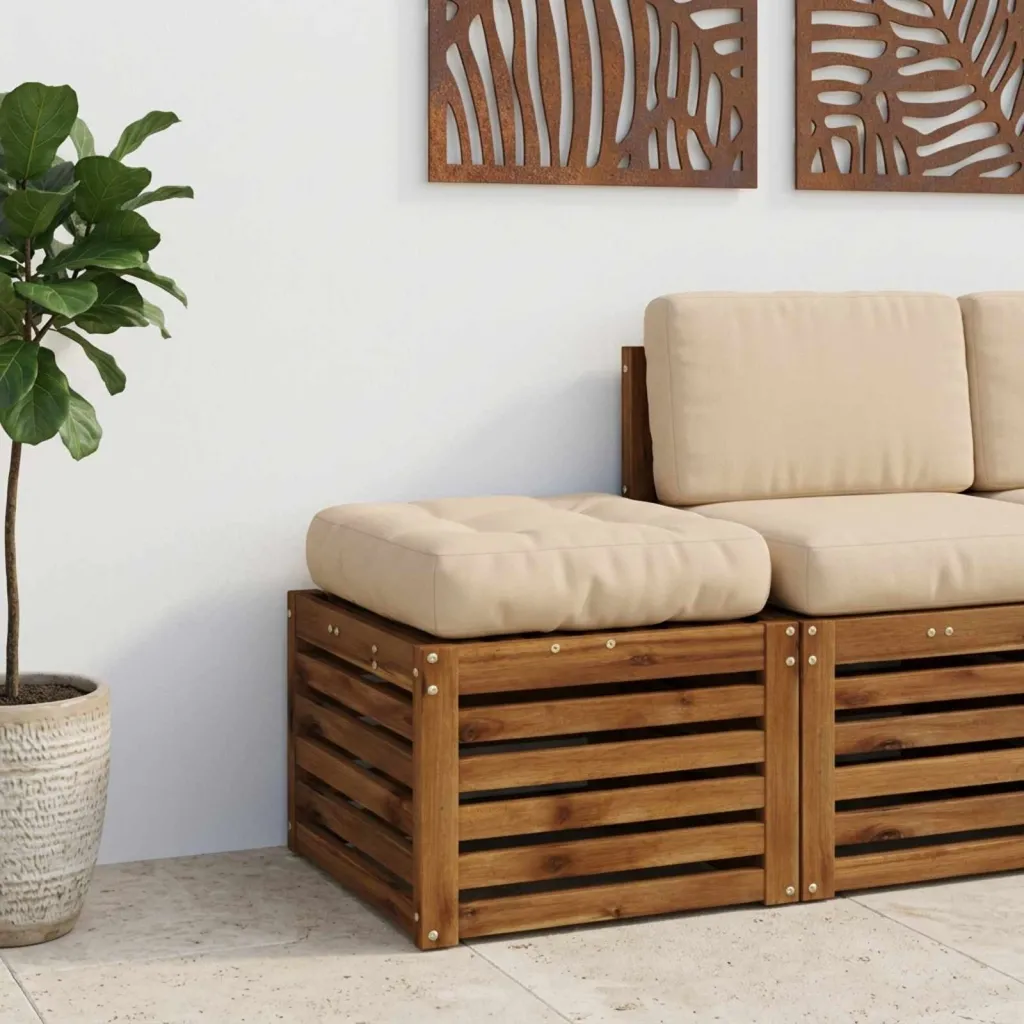 Jastučić za sjedalo od 1 dijela VIANEN 100% poliester Krem - Krem 50 x 50 x 12 cm 1