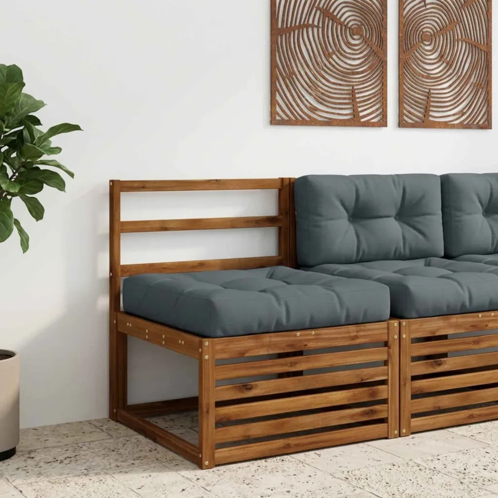 Jastučić za sjedalo od 1 dijela VIANEN 100% poliester Plava - Plava 70 x 70 x 12 cm 1