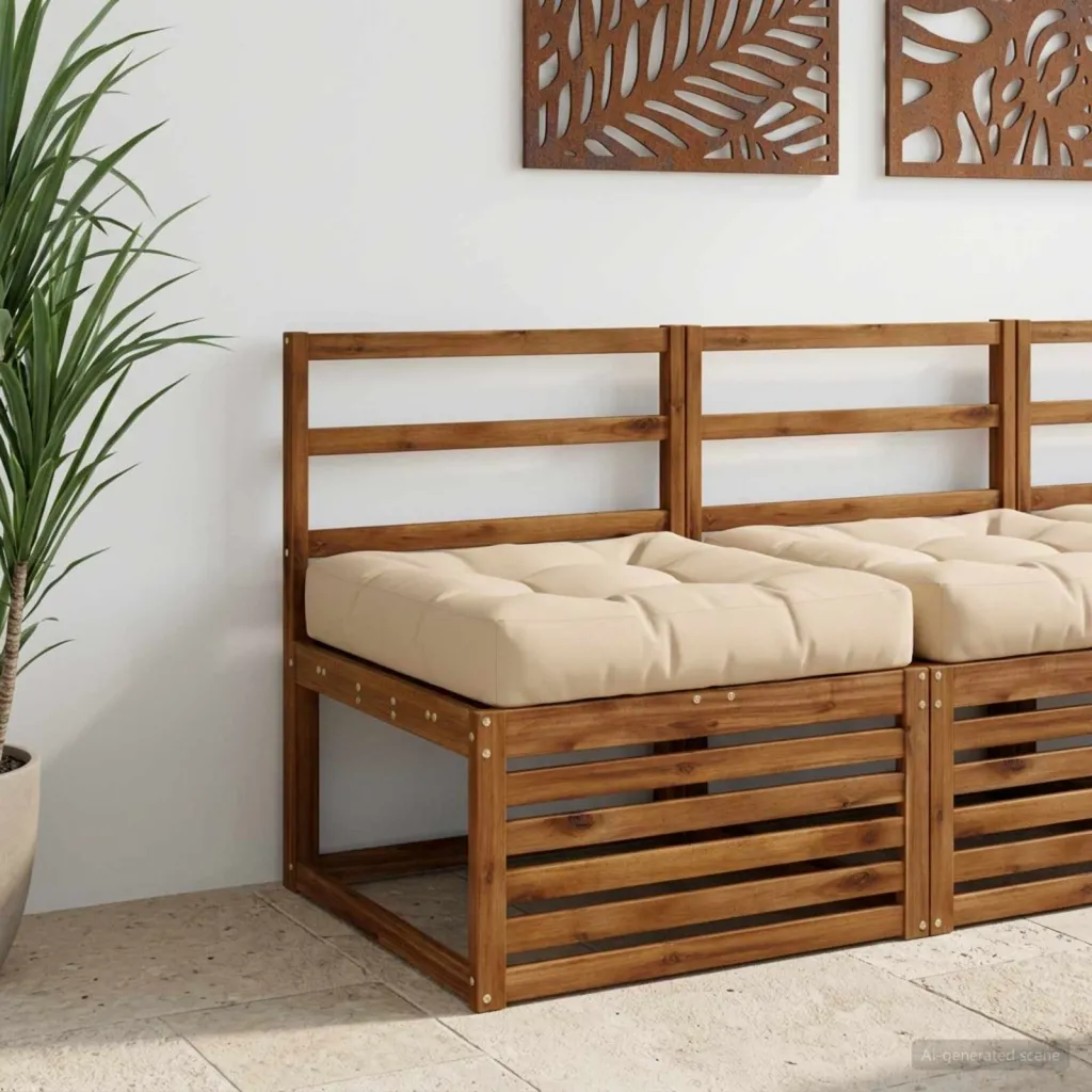 Jastučić za sjedalo od 1 dijela VIANEN 100% poliester Krem - Krem 70 x 70 x 12 cm 1