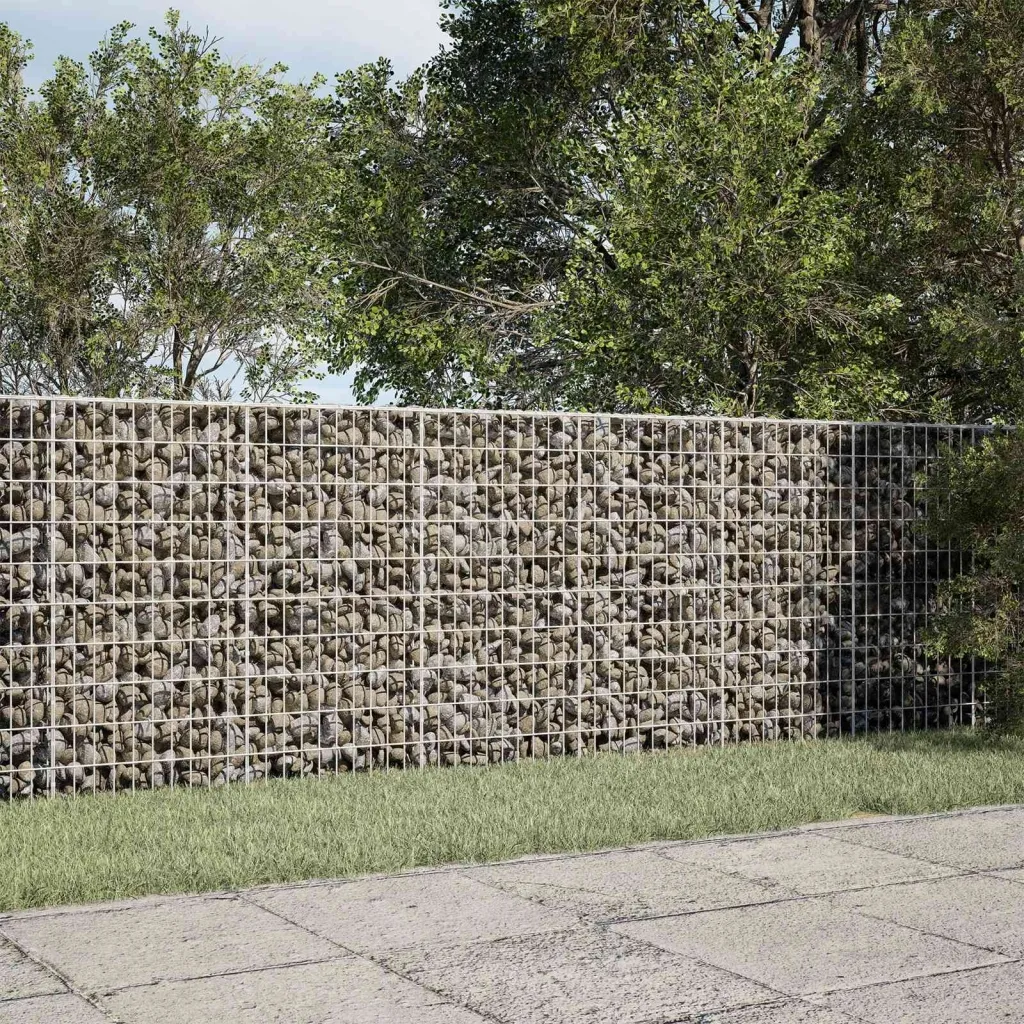 Gabion s žicom debljine 3 5 mm i mrežom 5x10 cm 250x100x100 cm - 100 cm 100 cm 250 cm