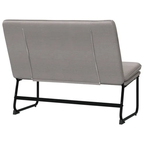 Klupa smeđesiva 100x 75 x 76 cm od tkanine - Sivo-smeđa Cijena