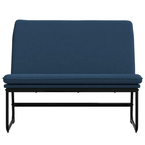 Klupa plava 100 x 75 x 76 cm od tkanine - Plava Cijena