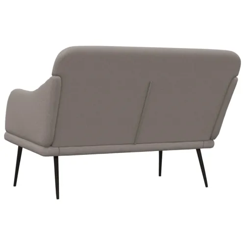 Klupa smeđesiva 110 x 76 x 80 cm od tkanine - Sivo-smeđa Cijena