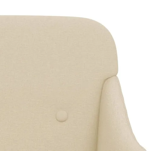 Klupa krem 110 x 76 x 80 cm od tkanine - Krema Cijena