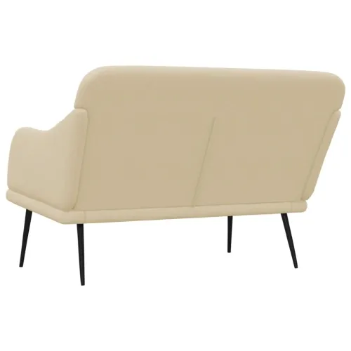 Klupa krem 110 x 76 x 80 cm od tkanine - Krema Cijena