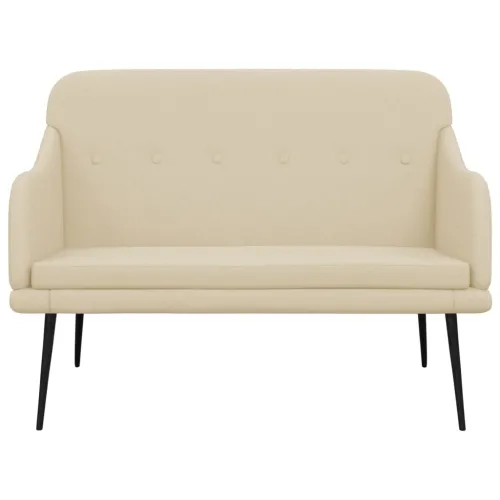 Klupa krem 110 x 76 x 80 cm od tkanine - Krema Cijena