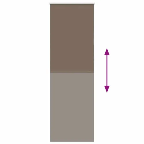 Rolo zavjesa za zamračivanje boje kave 70x230 cm Širina tkanine 65,7 cm Poliester - Boja kafe 230 cm 70 cm Cijena